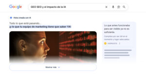 GEO SEO y el impacto de la IA: Todo lo que está pasando... ¡y lo que tu equipo de marketing tiene que saber YA!